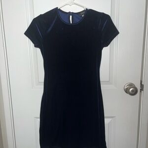 Blue Velvet Bodycon Dress; Dillard’s
